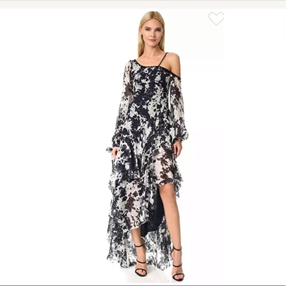 Jonathan Simkhai ink Tie Dye Print Dress sz 6 - Picture 1 of 4